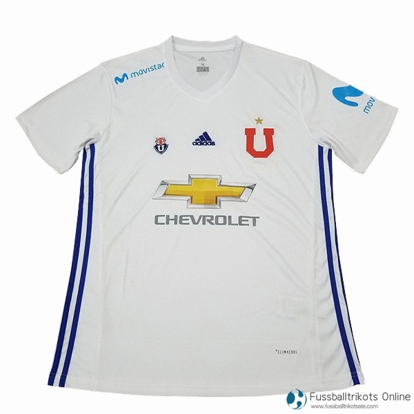 Universidad De Chile Trikot Auswarts 2017-18 Weiß Fussballtrikots Günstig